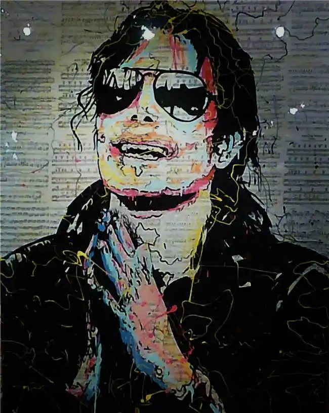 100% ручная работа Монополия Alec картина маслом на холсте городское искусство декор