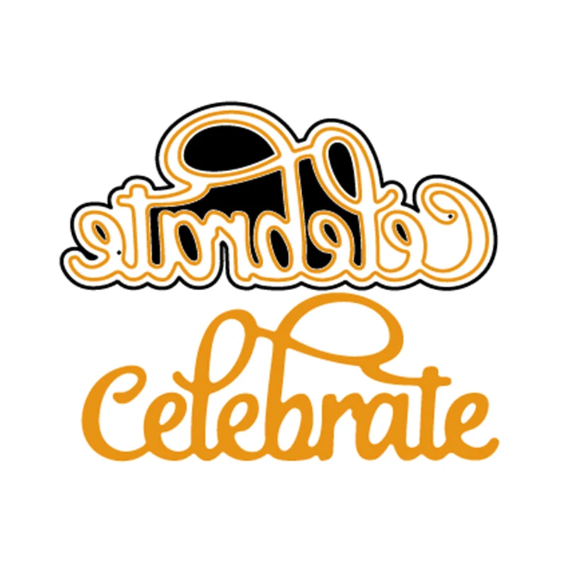 Отпраздновать слово металла резки штампы для DIY Скрапбукинг тиснение свадьба