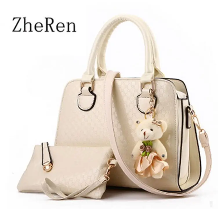 Diseñador de las mujeres Famosas Marcas Bolsos de Las Mujeres Bolsas de Mensajero Crossbody Bolsos de Las Mujeres Bolsas de Asa Superior Damas Retro Bolsas de Mano комплекты женских сумок - Цвет: M white