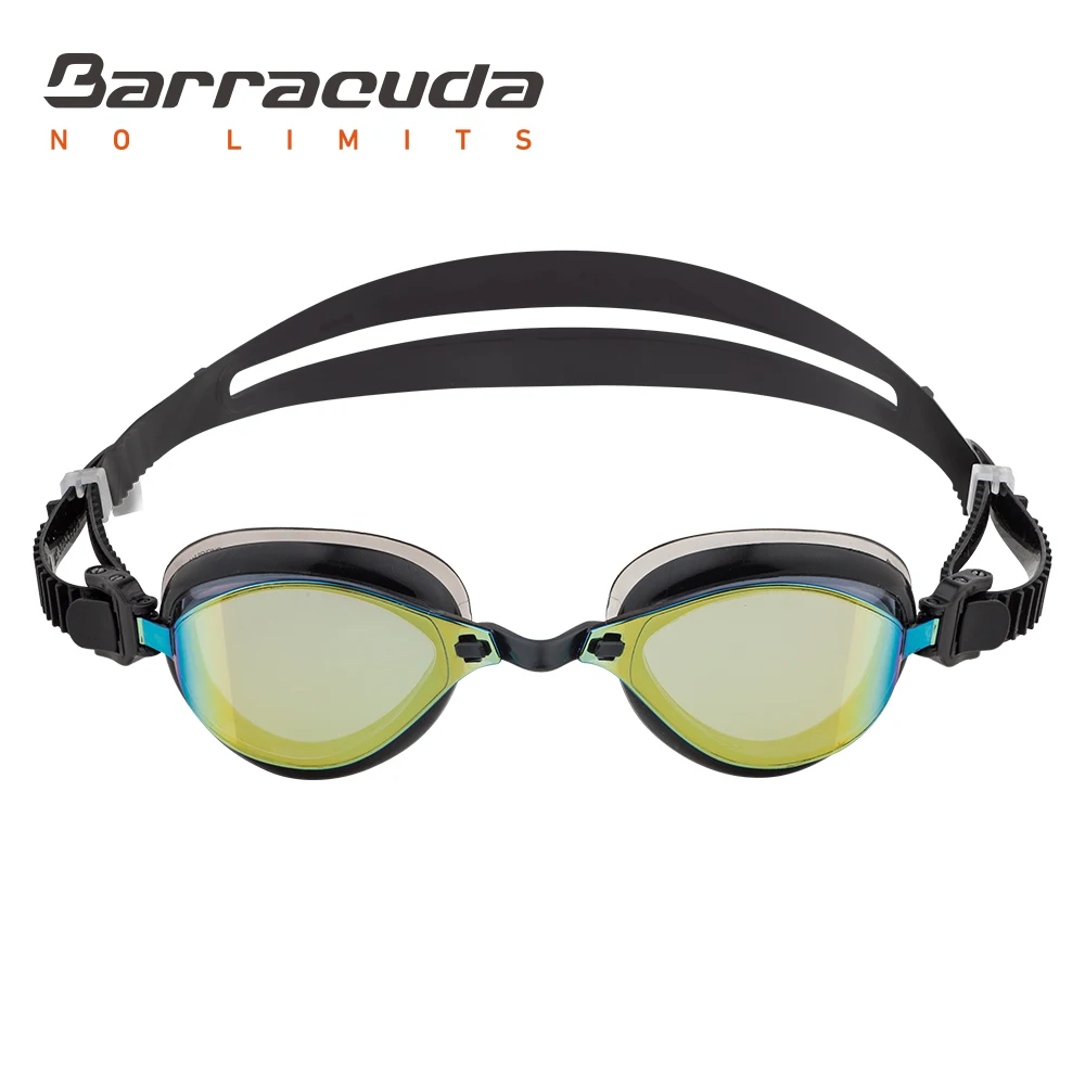 Очки для соревнований по плаванию Barracuda зеркальные линзы противотуманные с УФ