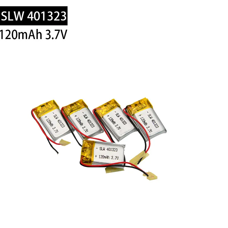 Бесплатная доставка KingWei 5 шт./лот 3 7 V 120mAh 401323 полимерный литиевый Li Po аккумулятор