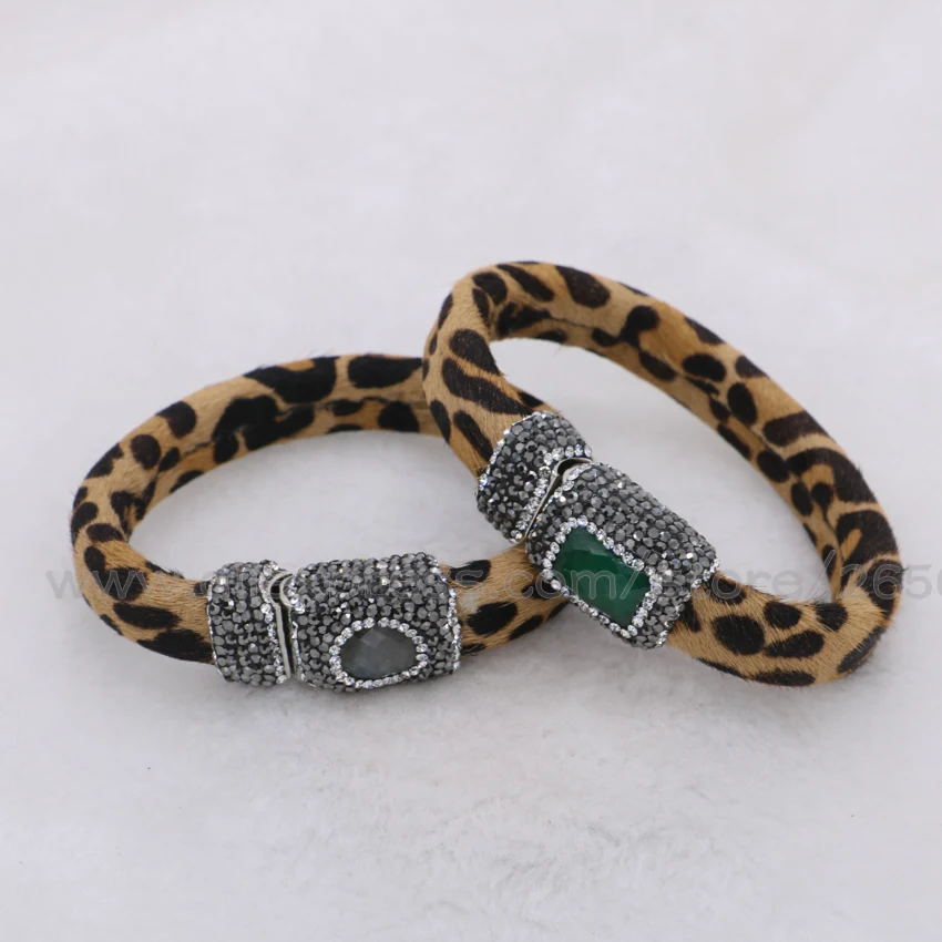 Пояса из натуральной кожи Модные леопардовые браслет Настоящее партии jewelry