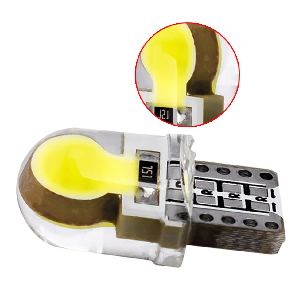 

YSY 50 шт. COB SMD белый W5W светодиодный светильник 501 dash светодиодный светильник для автомобиля интерьерный светильник s автомобильный светильни...