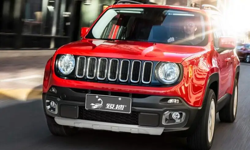 ABS CHROME CAR FRONT+REAR car BUMPERS PROTECTOR GUARD SKID PLATE FIT FOR JEEP Renegade 2016 2017 2018 BY EMS | Автомобили и