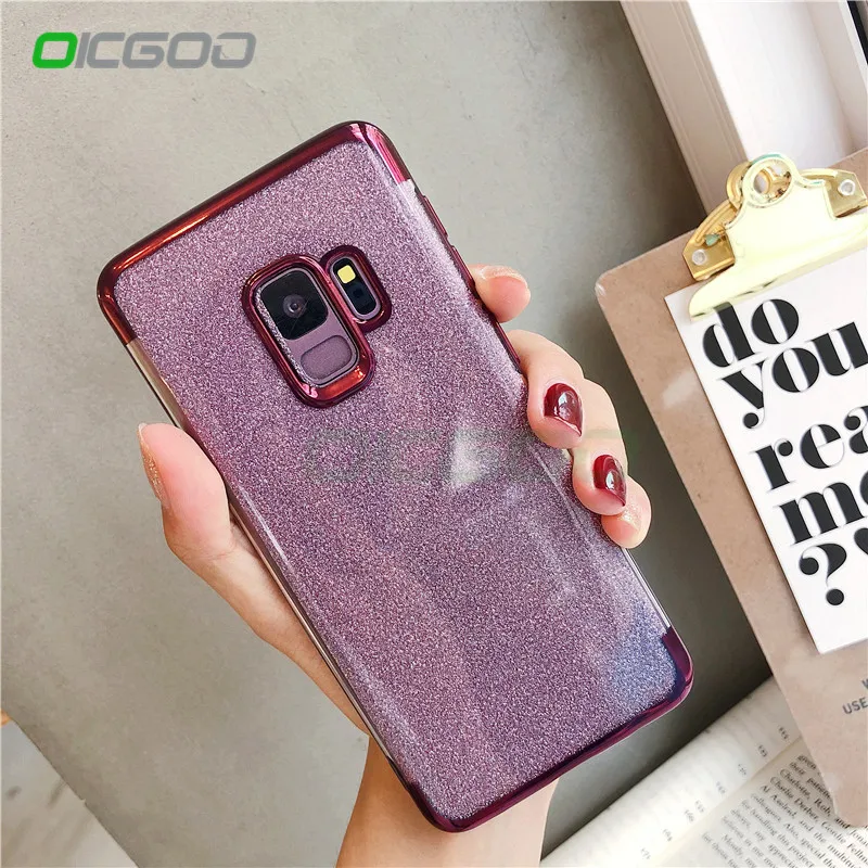 Мягкий чехол из ТПУ градиентного силиконовый для samsung Galaxy S8 S9 плюс S7 S6 edge Note 8 9 J5 J7 A5