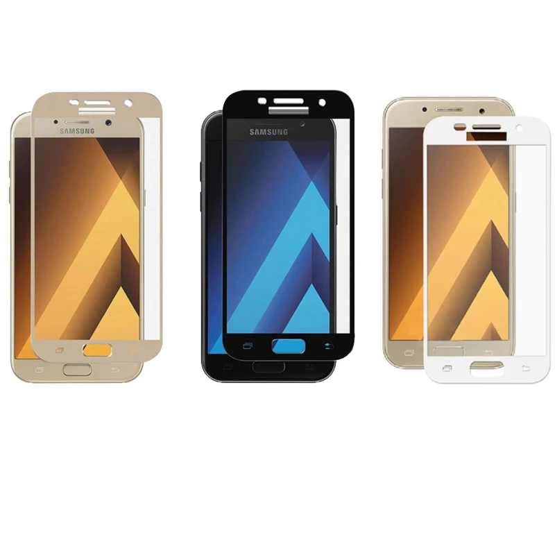 Полное покрытие Защитная пленка для экрана Samsung Galaxy A3 A5 A7 2017 2016 J5 J7 Prime S6 S7