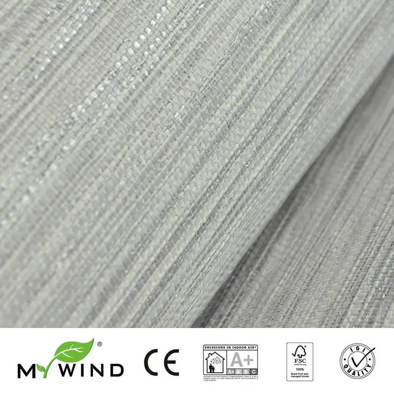 2019 MY WIND серая Grasscloth настенная бумага s 3D плетеная дизайнерская в рулоне Роскошный