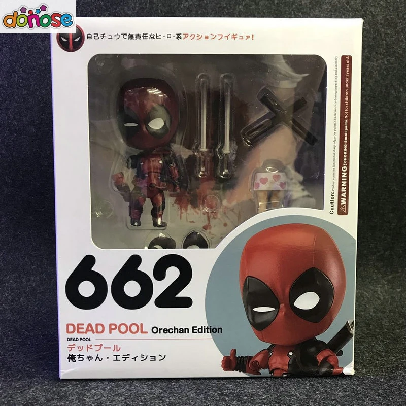Nendoroid Мстители Бесконечная война Тор Капитан Америка Железный человек Черная пантера чудо женщина Человек-паук фигурка - Цвет: pool 662 with box