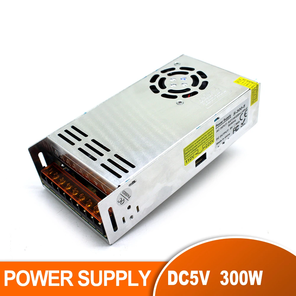 Универсальный источник питания DC 5v 60A 300W светодиодный светильник-Трансформатор