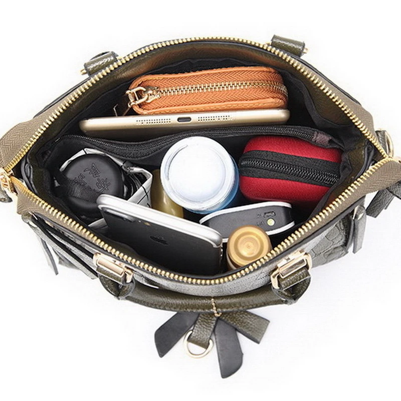 Mododiino женская сумка из крокодиловой кожи через плечо искусственной Сумка тоут с