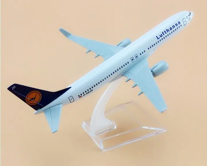 Модель самолета Боинг 400 Lufthansa Размер 1: 737 модель B737 металлическая для детей