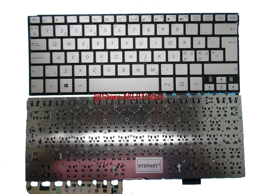 Клавиатура для ASUS UX360 UX360CA 9Z.NBXPQ.51N 0KNB0 2127ND00 AEBKDX00010 NSK WB51N серебристый без