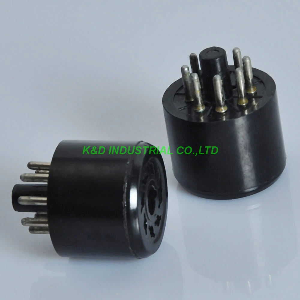 2 шт 8Pin Noval вакуумный бакелитовый пробоотборник разъем тестирования 6L6 6V6 6SN7 EL34 KT88 6550 ламповый усилитель части