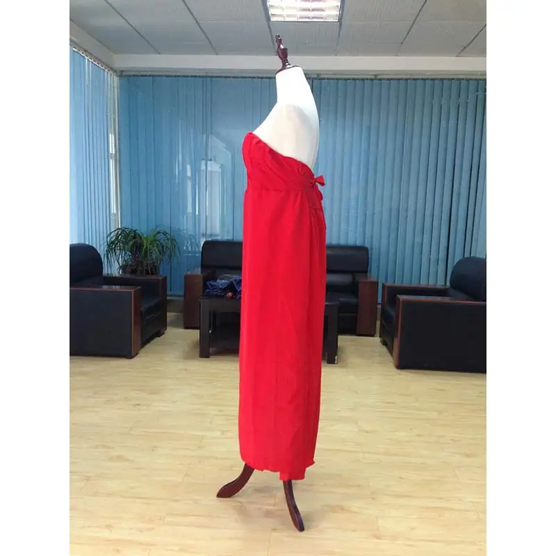 Красное шифоновое платье для беременных ночная рубашка фотосъемки Одежда