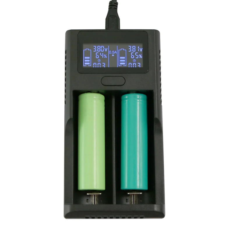 Умные зарядные устройства для литиевых батарей ЖК-дисплей 26650 18650 14500 ЖК-зарядное