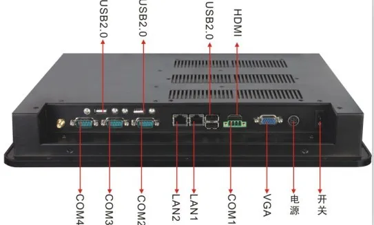 

Встраиваемая промышленная панель ПК с креплением 4 * COMs/3 * USB/75*75 VESA (PPC-104C)