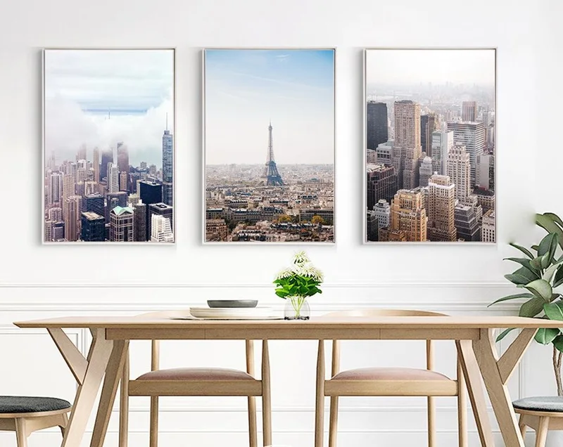 

Nordic Decoration Home Art Posters and Prints City Architecture Tower Canvas Painting Modular Wall Pictures for Living Room