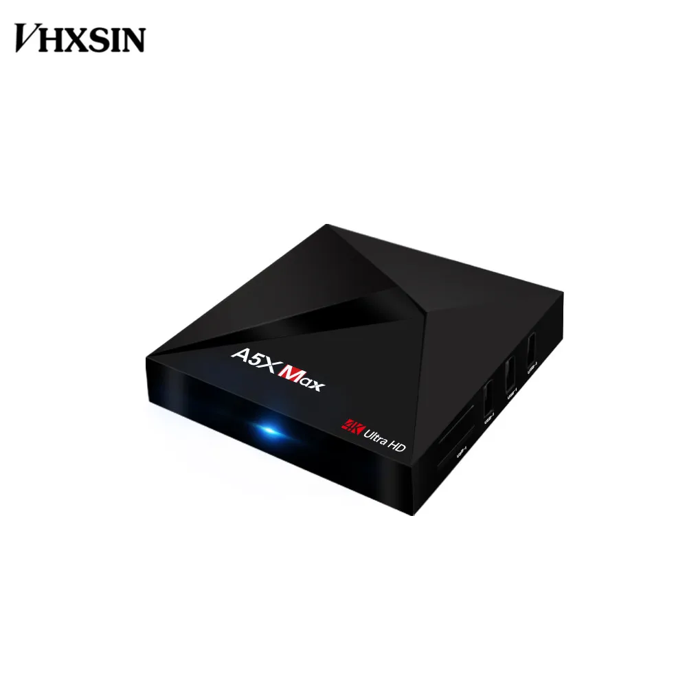 VHXSIN 20 шт./лот A5X Max Smart Android 9 0 TV Box RK3328 4K VP9 H.265 HDR10 USB3.0 4 ГБ 16 32 ГБ|ТВ-приставки и