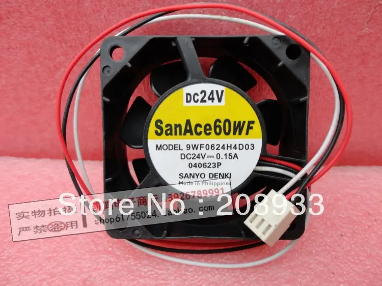 Для SANACE60WF Sanyo 6025 24V 0.15A 9WF0624H4D03 Fanuc инверторный вентилятор + охлаждающий