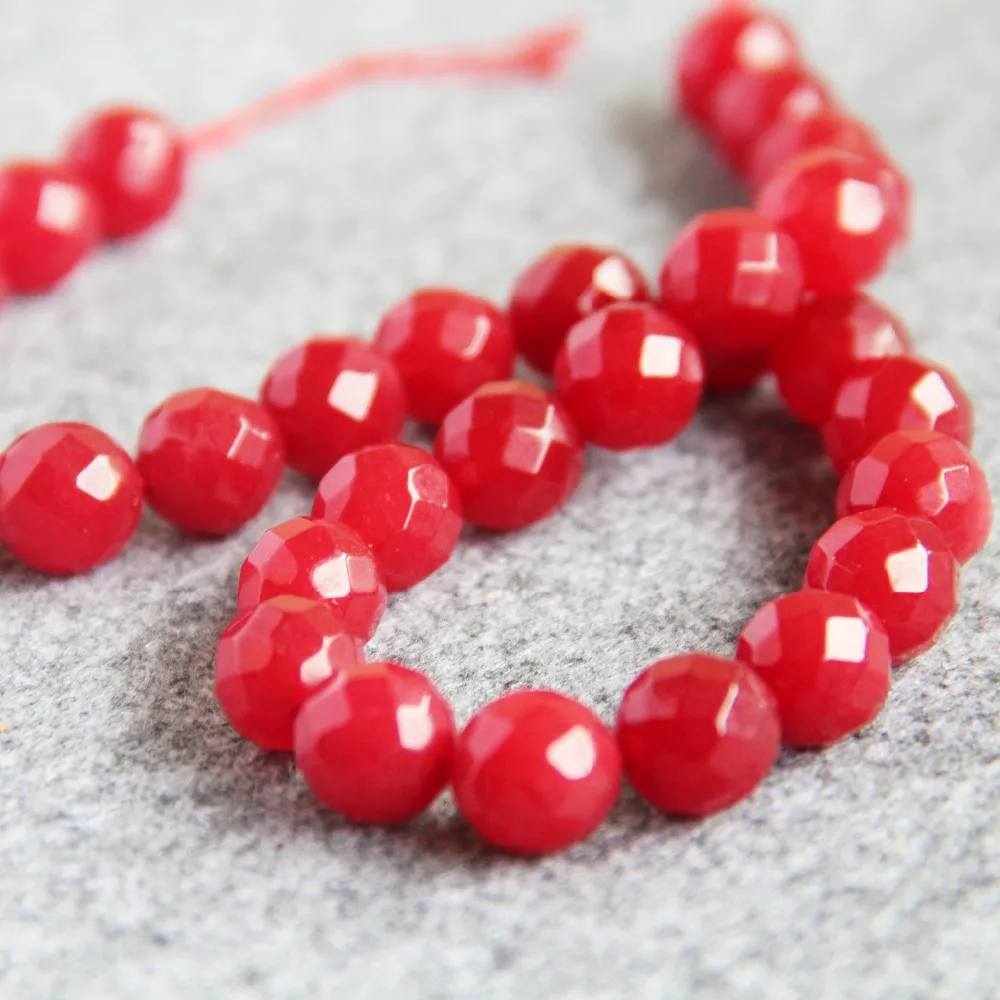 2021 новый для ожерелье и браслет ювелирные изделия 12 мм граненный красный