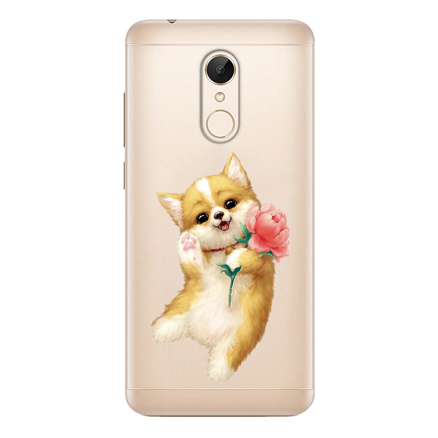 For Xiaomi Redmi 5 Case Cover 5.7&quot Soft TPU Silicone Popular Cute Pet Kitten Puppy Cat Flower Dog Monkey Painted Phone Back |
