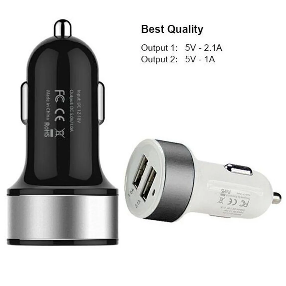 Etmakit 5 V/2.1A двойной USB многофункциональный зарядный автомобильный адаптер для всех