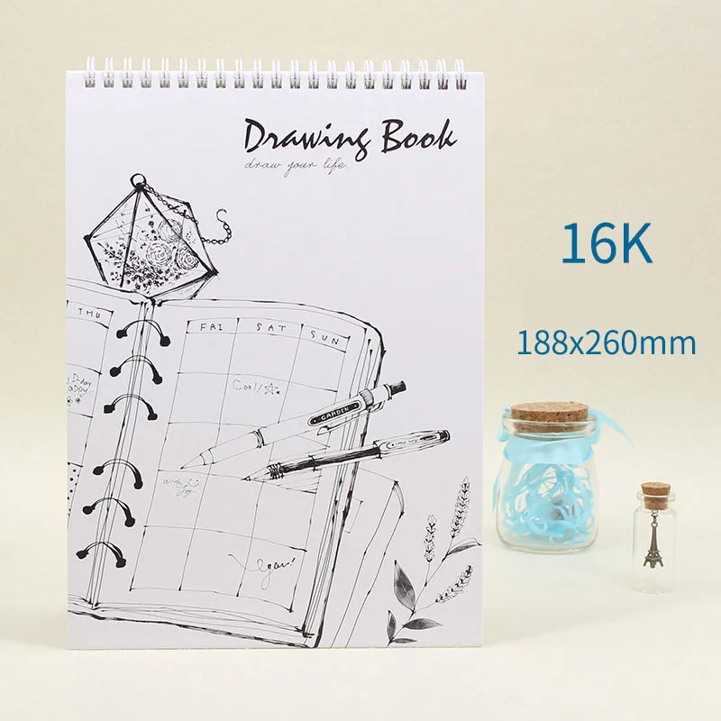 B1 Deli эскиз книжки-раскраски бумага для книги по искусству живопись рисуйте наброски Kawaii книги по искусству ist студент эскиз книга 40 листов пос - Габаритные размеры: B1