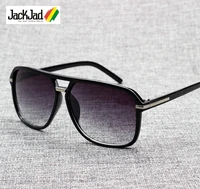 jackjad 2021 fashion men cool square style gradient sunglasses driving vintage brand design cheap sun glasses oculos de sol 1155