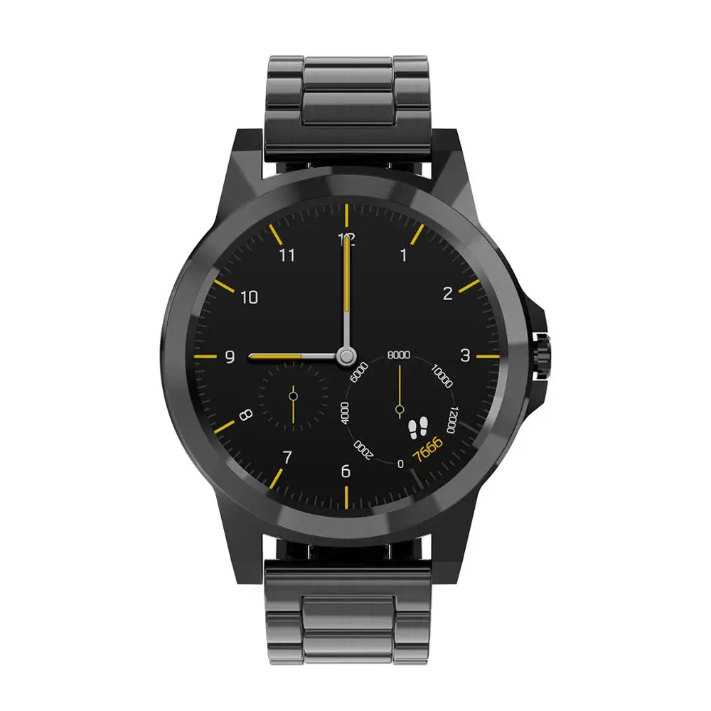 Black Steel strap Diggro DI03 плюс Bluetooth Siri умные часы MTK2502C IP67 водонепроницаемый монитор сердечного ритма шагомер умные часы для Android IOS - Цвет: Black Steel strap