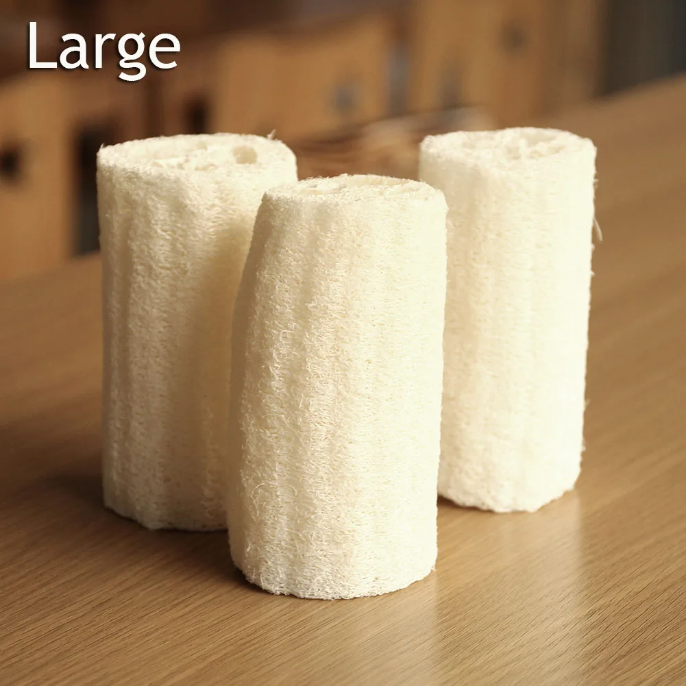 3 шт. натуральный луфа Луффа Ванна тела душ Губка скруббер инструменты PAK55|Банные