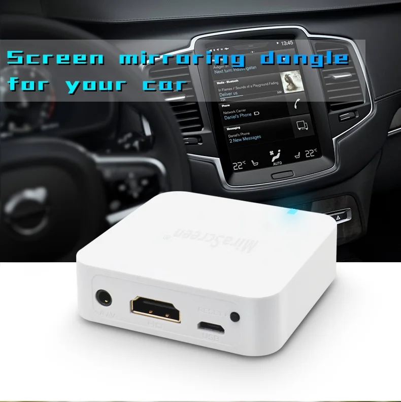MiraScreen X7 Беспроводной WI FI самоклеющийся интерфейс для ТВ ключ iOS Android телефон аудио