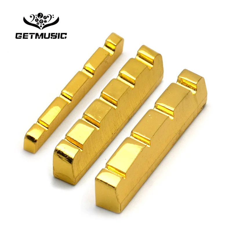 Латунная позолоченная гайка для электрической бас гитары с 4 или 5