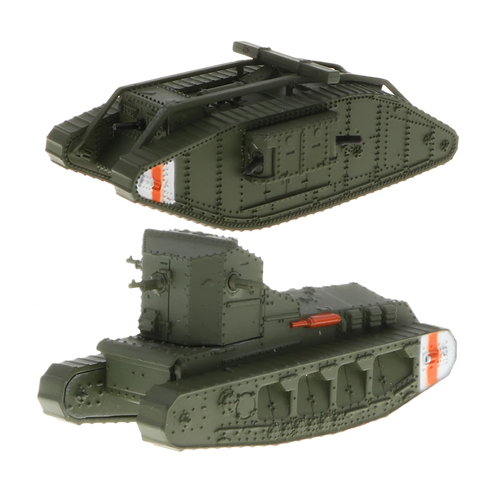2 шт 1:100 Великобритания МК. IV Женский Танк и Mk. A Whippet panzer Модель-WWI Великобритания модели солдатиков домашний коллекционный набор Декор