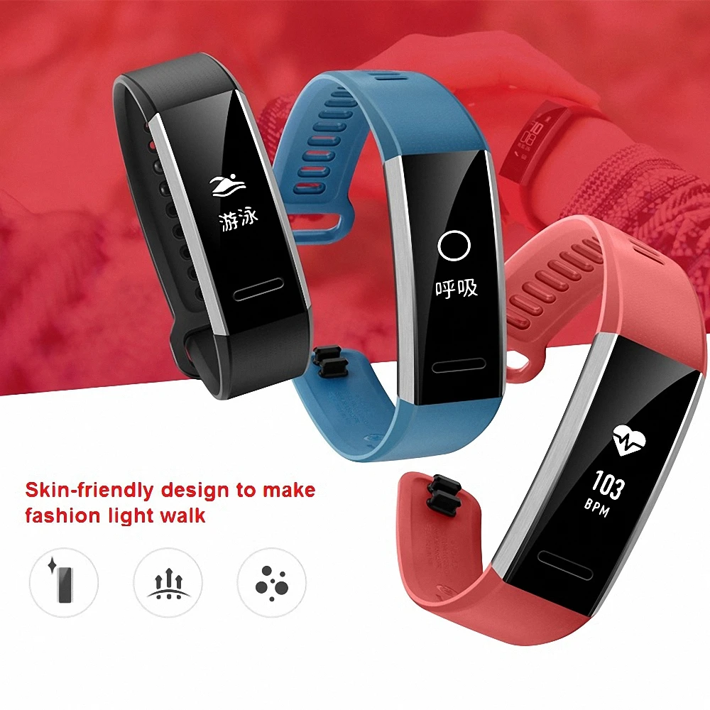 Умный Браслет huawei Band 2 Pro B29 B19 с gps для плавания, мониторинг сердечного ритма, Push message, водонепроницаемый D5