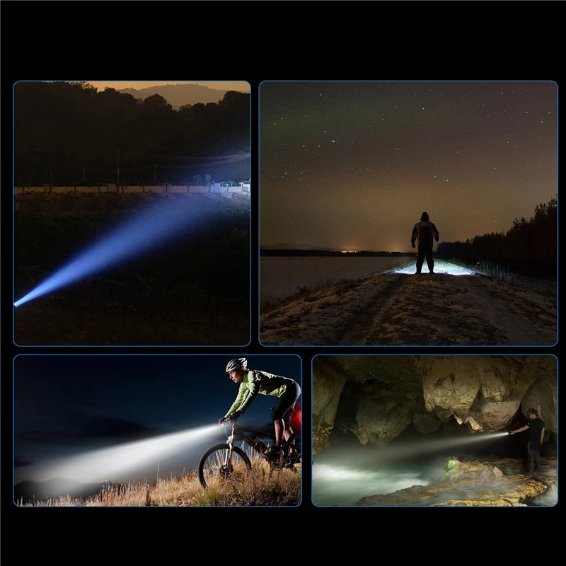 USB перезаряжаемая велосипедная фара XM L2 светодиодная Передняя лампа MTB со