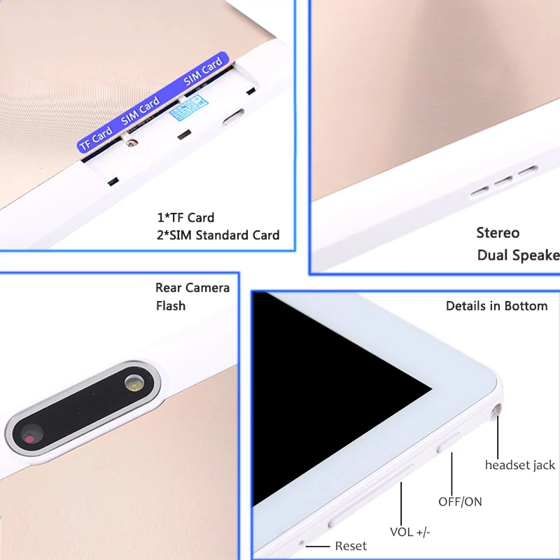 Новинка 10 дюймов 4G планшеты С телефонным звонком Android 8 0 четыре ядра 6G + 128G