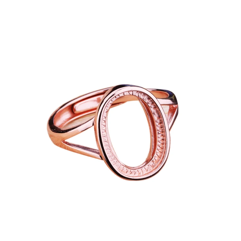 

Женское кольцо из серебра 925 пробы с овальным кабошоном 10x14 мм