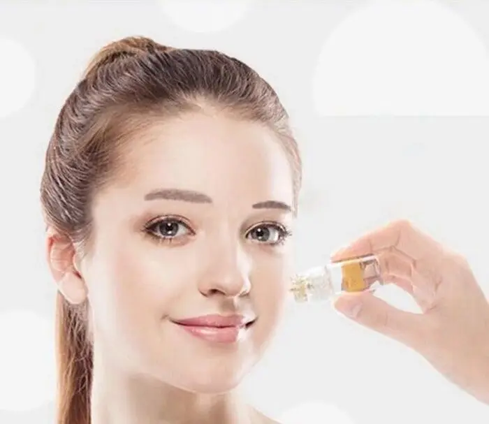 Золотая игла микроиглы инъекции набор инъекций сыворотка бутылка