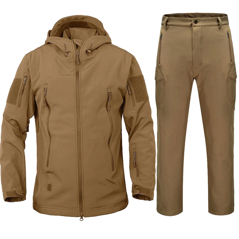 

aichAngeI Waterproof Softshell Man Jacket Suit Men Camo Military Tactical Clothing Army Camouflage Uniforme militar Set