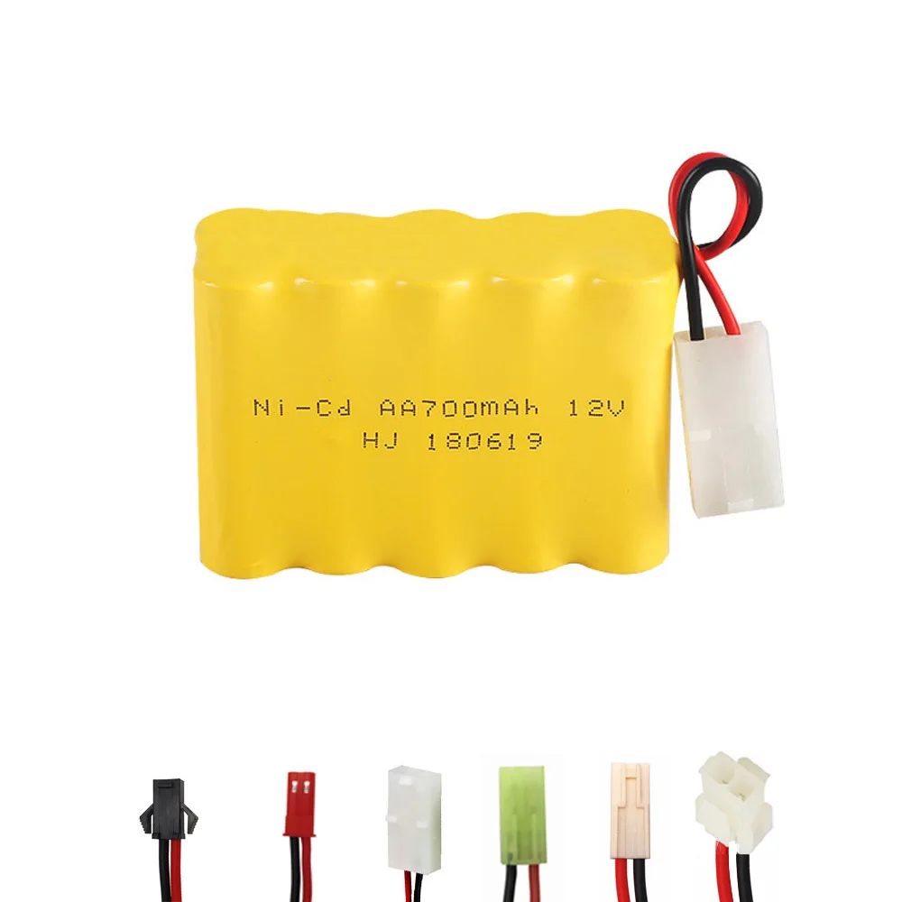 12V NI-CD аккумулятор 700mah X Тип для RC игрушечного автомобиля лодки пистолета танковых