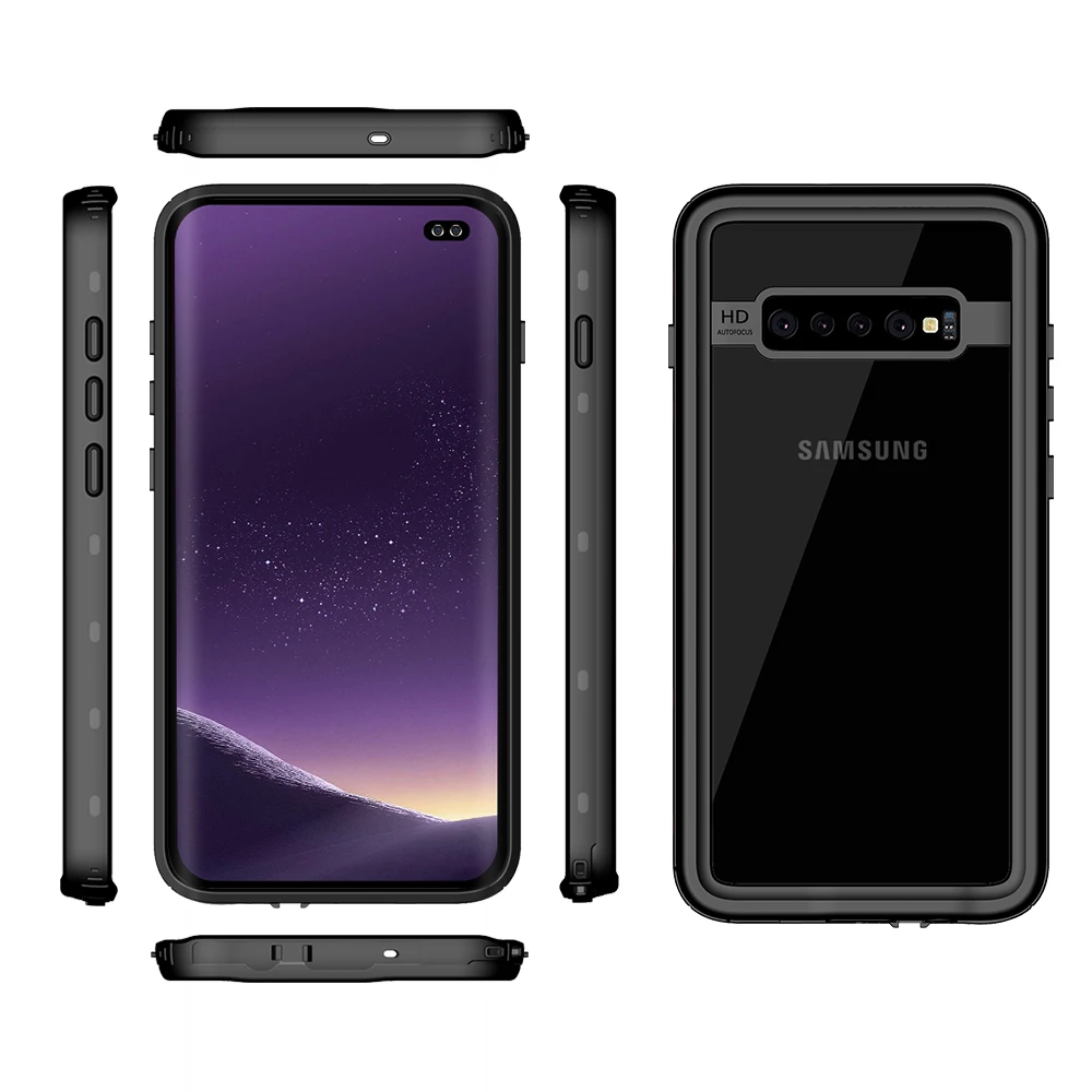 Водонепроницаемый Чехол IP68 с полной защитой 360 градусов для Samsung Galaxy S10 Plus чехол