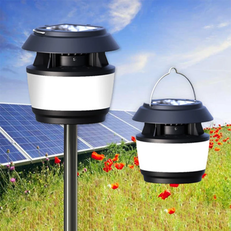 

Solar Powered Street Light Garden Lamp Ultrasonic Insect Repellent Waterproof Outdoor Indoor Night Light Led Solar Lawn Lamp