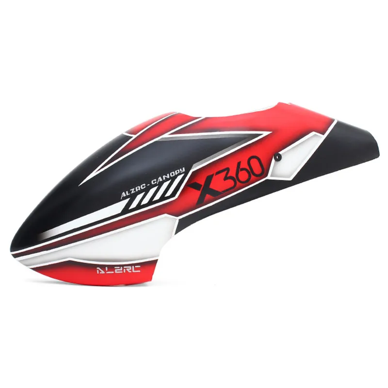 ALZRC Devil X360 стекловолокно живопись красный навес RC вертолет части подходят GAUI X3 19