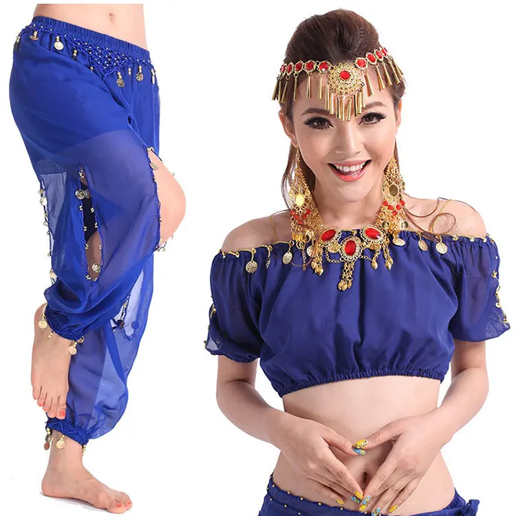 Женский костюм для танца живота комплект из 2 предметов Египетский танцевальный