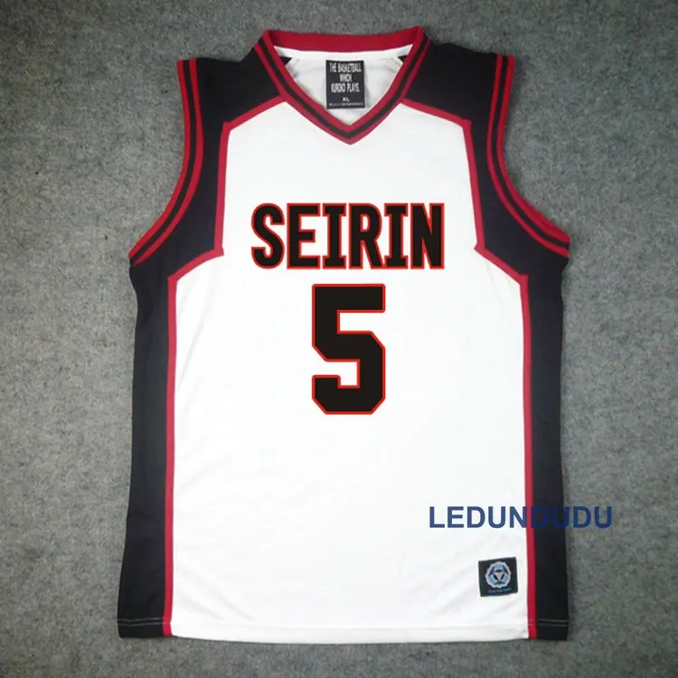 5 Kuroko no Basuke Basket, костюм для косплея, жилет, сейрин, номер 4, 10, 11, Кагами, тайга, Джерси, Спортивная форма, футболка, шорты, комплект - Цвет: 5
