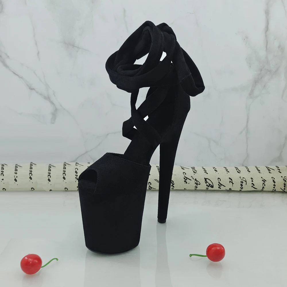 Leecabe 8Inch/20cm Women's Platform Sandals party High Heels Shoes Pole Dancing Shoes