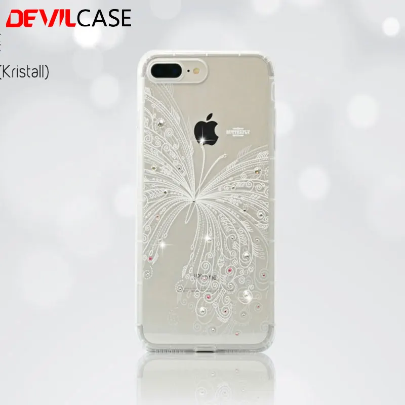 DEVILCASE Kristall Rhinestone Fundas Cape Cover for SAMSUNG Galaxy S7 Edge Plastic or Front Glass Protector | Мобильные телефоны и