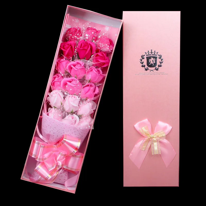 Искусственный цветок мыло роза искусственный Подарочная коробка романтический