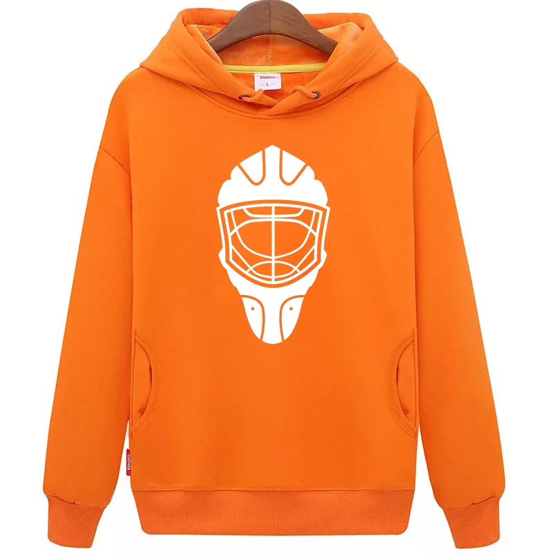 Han Duck free shipping high quality unisex single color hockey hoodies with a mask for men &amp women | Спорт и развлечения