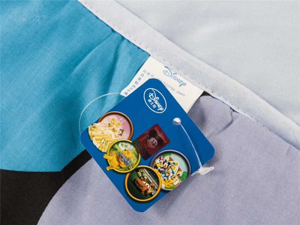 Голубое летнее стеганое одеяло с Микки и Минни Маус для маленьких мальчиков